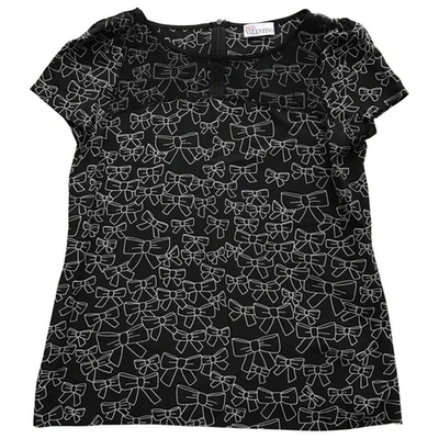 Pre-owned Red Valentino Black Silk  Top