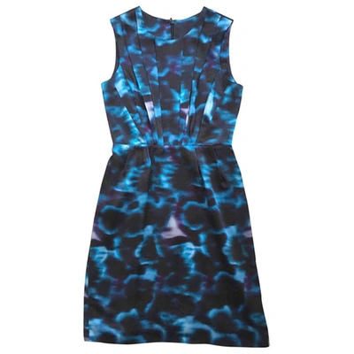 Pre-owned Erdem Silk Mid-length Dress In Blue
