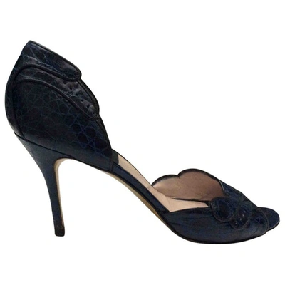 Pre-owned Laurence Dacade Leather Heels In Blue