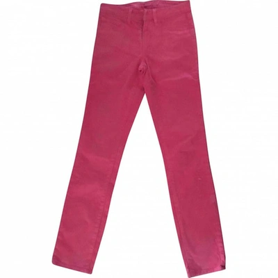 Pre-owned J Brand Red Cotton Jeans