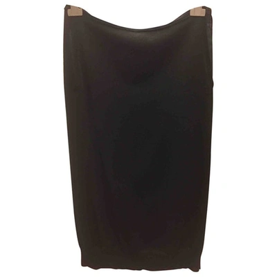 Pre-owned Dries Van Noten Wool Mid-length Skirt In Black
