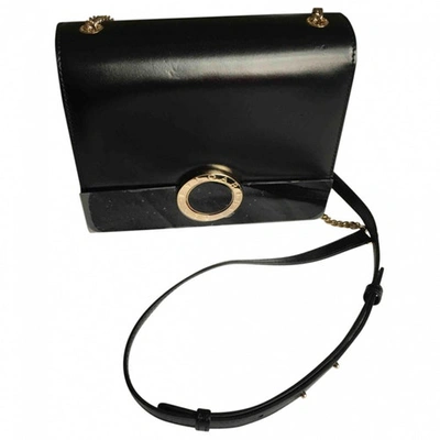 Pre-owned Bulgari Leather Crossbody Bag In Black