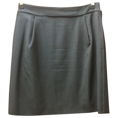 Pre-owned Chloé Wool Mid-length Skirt In Navy