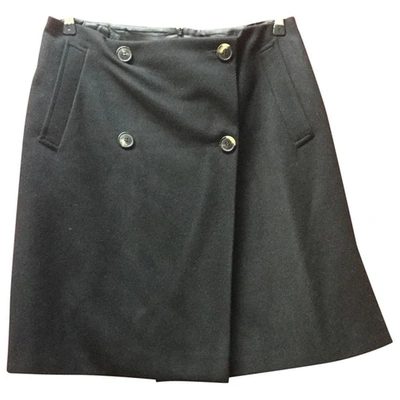 Pre-owned Dries Van Noten Wool Mid-length Skirt In Navy