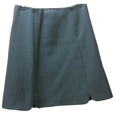 Pre-owned Miu Miu Mid-length Skirt In Navy