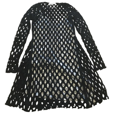 Pre-owned Sonia Rykiel Wool Mid-length Dress In Black