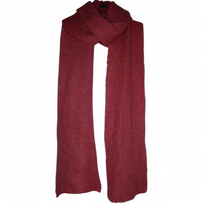 Pre-owned Masscob Wool Scarf In Pink