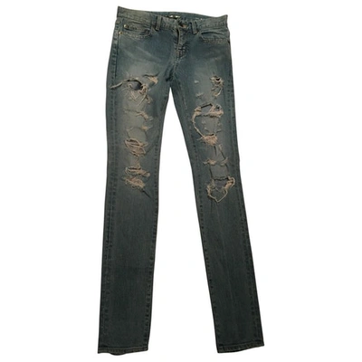 Pre-owned Saint Laurent Slim Jeans In Other