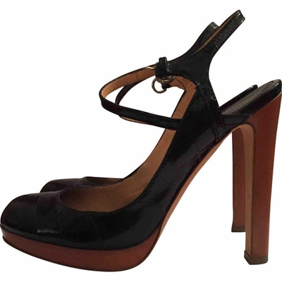 Pre-owned Sergio Rossi Leather Heels In Black