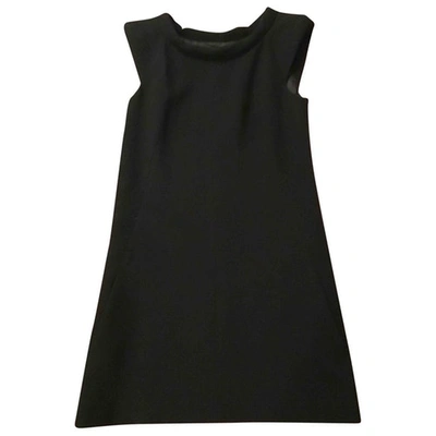 Pre-owned Comptoir Des Cotonniers Wool Mid-length Dress In Black