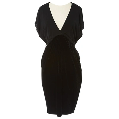 Pre-owned Jean Paul Gaultier Velvet Mini Dress In Black
