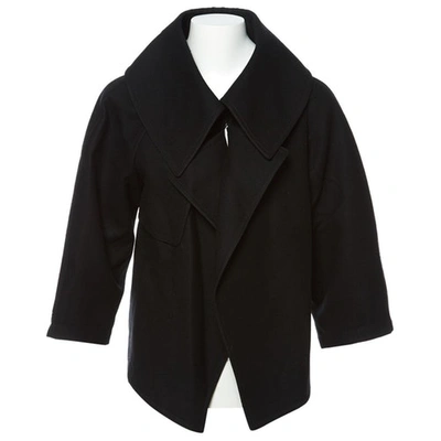 Pre-owned Donna Karan Wool Jacket In Black