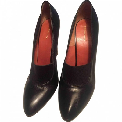 Pre-owned Dries Van Noten Leather Heels In Black