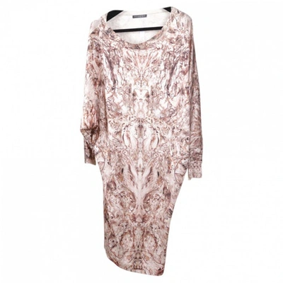 Pre-owned Alexander Mcqueen Mid-length Dress In Pink
