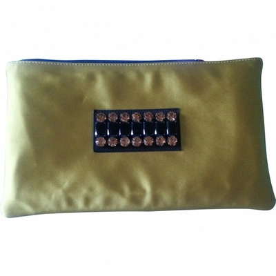 Pre-owned P.a.r.o.s.h Silk Handbag In Yellow