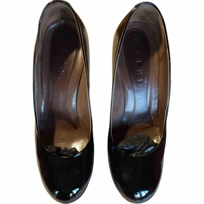Pre-owned Marni Patent Leather Heels In Black