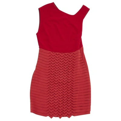 Pre-owned Jay Ahr Mini Dress In Red