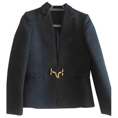 Pre-owned Gucci Silk Blazer In Black