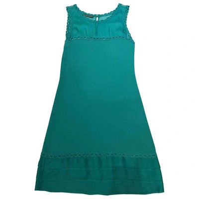 Pre-owned Alberta Ferretti Mini Dress In Green