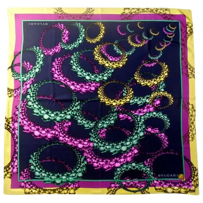 Pre-owned Bulgari Silk Scarf In Multicolour