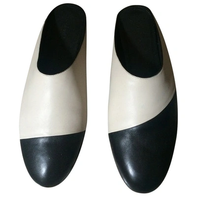 Pre-owned Calvin Klein Leather Ballet Flats