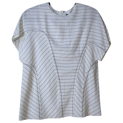 Pre-owned Alexander Wang White Synthetic Top