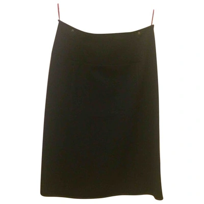Pre-owned Prada Maxi Skirt In Black