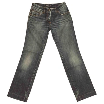 Pre-owned Dolce & Gabbana Navy Cotton Jeans