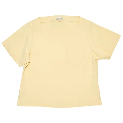 Pre-owned Marc Jacobs Silk Top In Yellow
