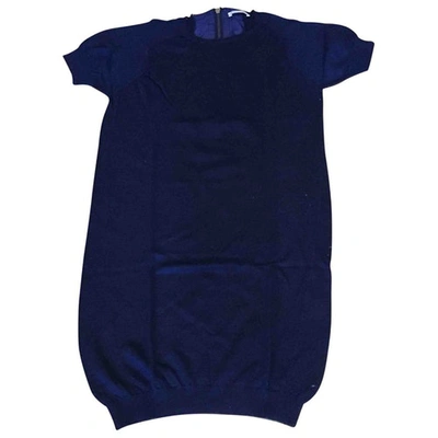 Pre-owned Whistles Wool Mid-length Dress In Blue