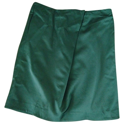 Pre-owned P.a.r.o.s.h Silk Mid-length Skirt In Green