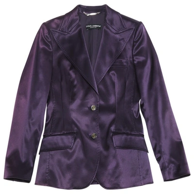 Pre-owned Dolce & Gabbana Short Vest In Purple