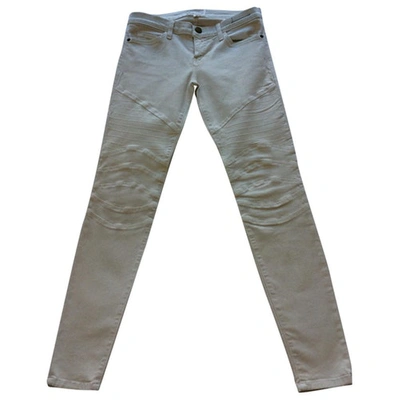Pre-owned Current Elliott Large Pants In Beige