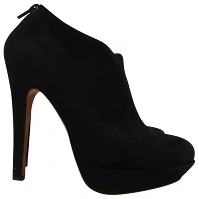 Pre-owned Gianni Marra Ankle Boots In Black
