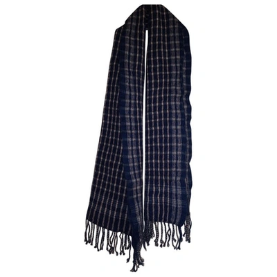 Pre-owned Golden Goose Wool Scarf In Blue