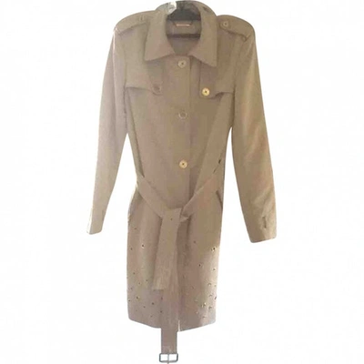 Pre-owned Michael Kors Trench Coat In Beige