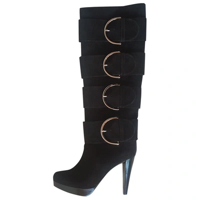 Pre-owned Walter Steiger Boots In Black