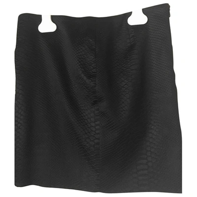 Pre-owned Maje Mini Skirt In Black