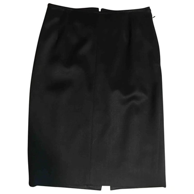 Pre-owned Blumarine Wool Mid-length Skirt In Black