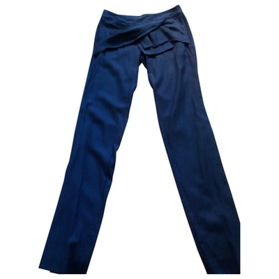 Pre-owned Hoss Intropia Large Pants In Blue