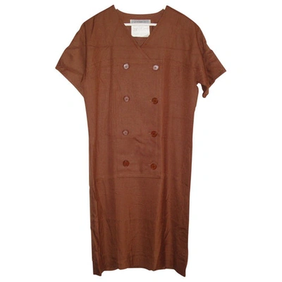 Pre-owned Givenchy Mid-length Dress In Brown