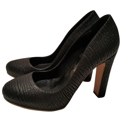 Pre-owned Rupert Sanderson Leather Heels In Black