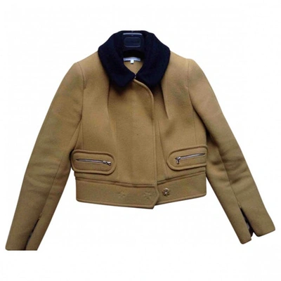 Pre-owned Carven Wool Jacket In Yellow