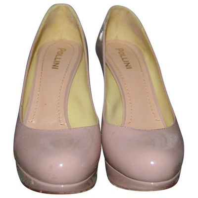 Pre-owned Pollini Patent Leather Heels In Pink