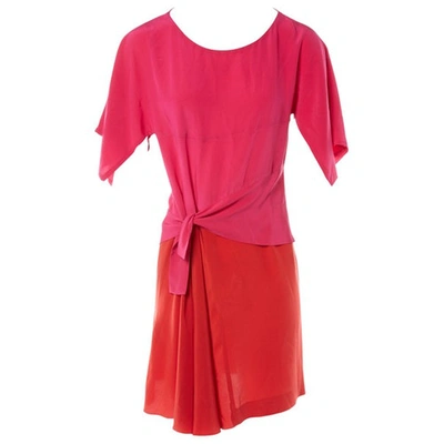 Pre-owned Sonia By Sonia Rykiel Silk Mid-length Dress In Pink