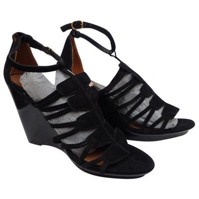 Pre-owned Robert Clergerie Sandals In Black