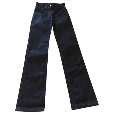 Pre-owned Viktor & Rolf Straight Jeans In Blue