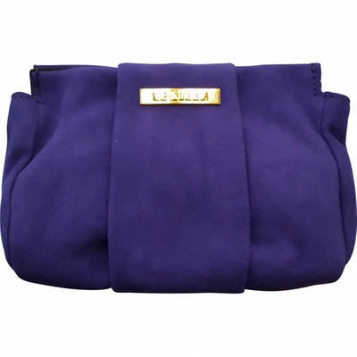 Pre-owned Le Silla Handbag In Purple