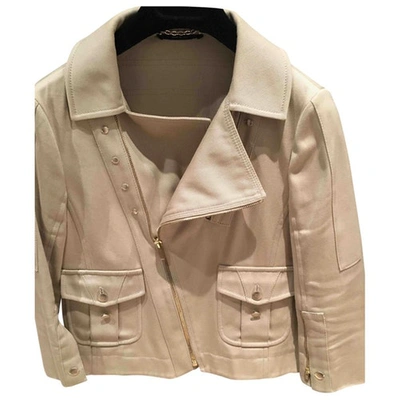 Pre-owned Gucci Short Vest In Beige