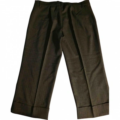 Pre-owned Marella Brown Wool Trousers